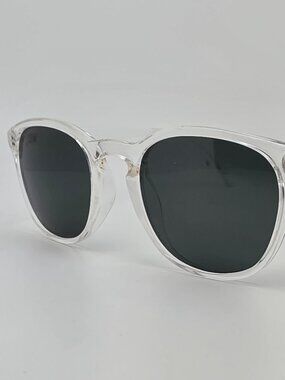 SunSki Yuba 2007 Crystal Clear Frame Polarized Green/Grey Lens Sunglasses 48mm